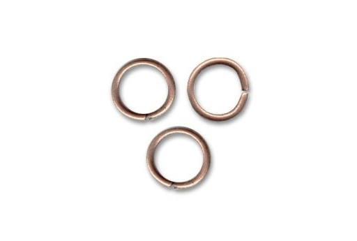 Brass Jump Ring Rose Gold 8x1,2mm - 25pcs