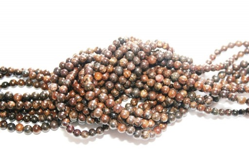 Bronzite Beads Sphere 4mm - 96pz