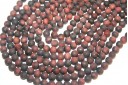 Red Tiger Eye Frosted Round Beads 6mm - 64pcs