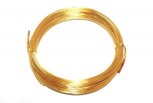 Filo di Alluminio Oro 0,8mm - 20mt