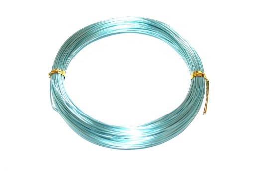 Filo di Alluminio Celeste Aqua 0,8mm - 20mt