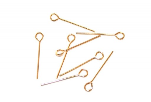 Steel Eyepins Gold 0,7X20mm - 20pcs