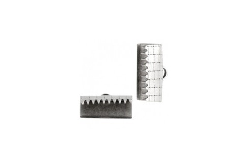 Terminale a Barra in Acciaio - Platinum 20mm - 4pz