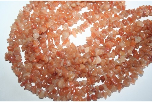 Filo 100 Pietre Red Aventurine Chips 5x8mm AV4