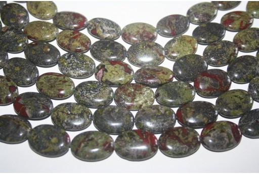 Filo 16 Pietre Bloodstone Ovale 18x25mm AFBL10