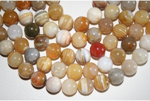 4-10mm 3A Grade Botswana Agata Rotondo gioielli pietre preziose perline fai da te Design parte 15" 