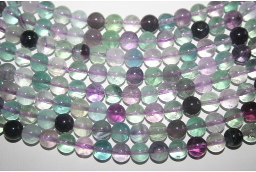 Filo 48 Pietre Fluorite Arcobaleno