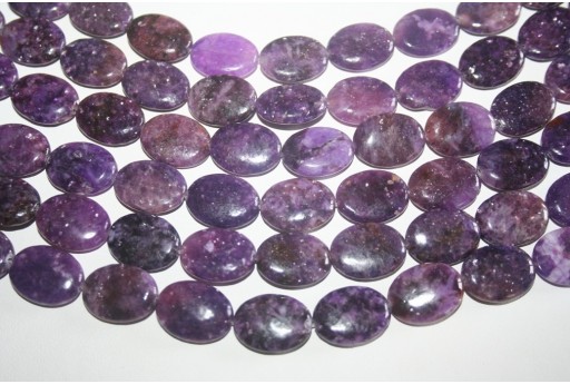 Filo 20 Pietre Lepidolite Ovale 15x20mm LE7