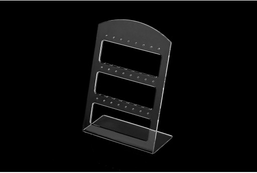 espositore per orecchini in acrilico trasparente