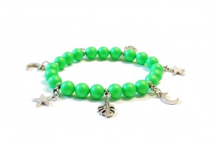 Kit Bracciale Perle Swarovski Neon Green