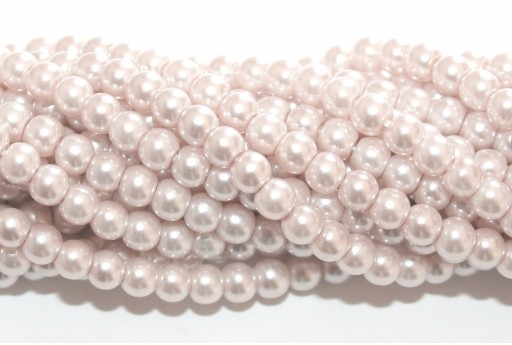 Perline In Vetro Cerato 4 Mm – 100 Pezzi Colore Biancaneve – Ideali Per Creazione Gioielli E Hobbistica