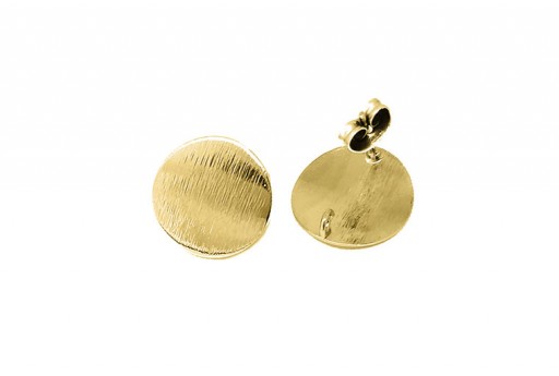 Orecchino Perno Minimal Jewelry Tondo - Oro 15mm - 2pz