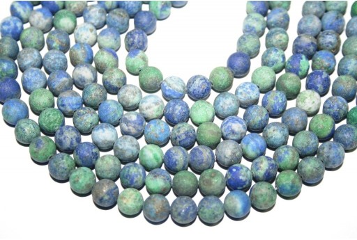 Chrysocolla Matte Round Beads 8mm - 48pcs