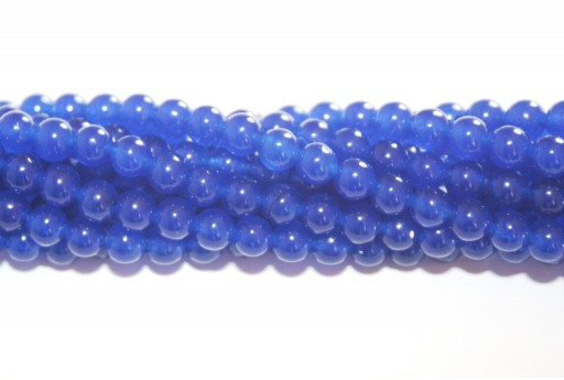 Giada Colorata Blu Lapis - Tondo 4mm