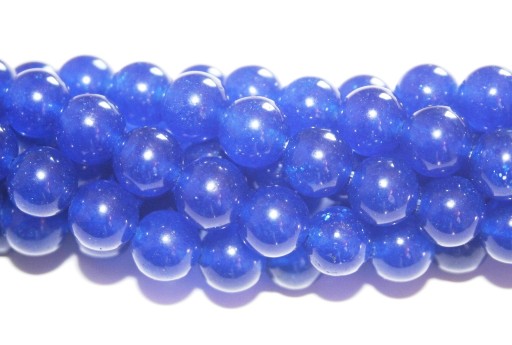 Giada Colorata Blu Lapis - Tondo 8mm