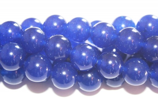 Giada Colorata Blu Lapis - Tondo 10mm