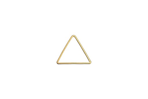 Componente Metallo Forma Geometrica Triangolo - Oro 17mm - 4pz