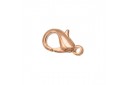 Zamak Lobster Claw Clasps Rose Gold 12x8mm - 4pcs