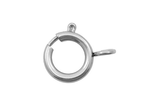 Stainless Steel Spring Ring Clasps 9x7mm