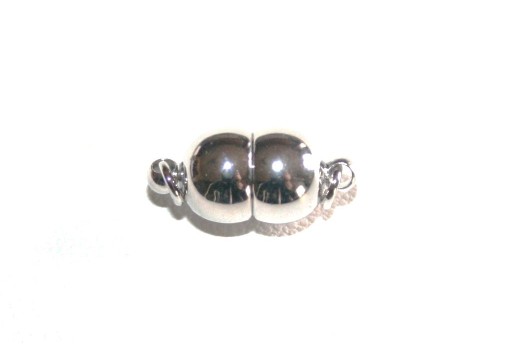 Platinum Plated Magnetic Clasp 15x7mm