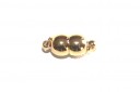 Gold Plated Magnetic Clasp 15x7mm