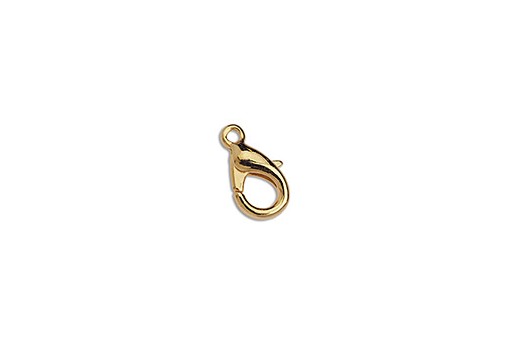 Gold Plated Lobster Clasps 15x9mm - 2pcs