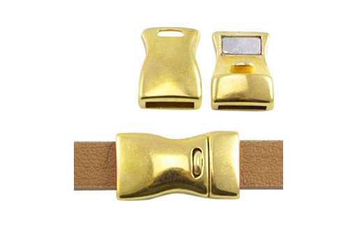 Zamak Magnetic Clasp Gold 23x13mm - 1pcs