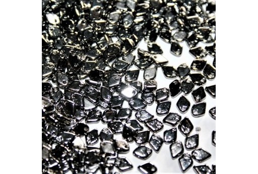 Dragon Scale Bead 1,5x5mm, 5gr., Crystal Full Chrome