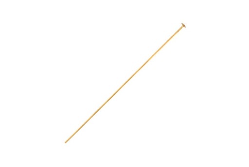 Gold Plated Headpins 50X0,7mm - 40pcs