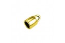 End Caps Gold Hole 6mm - 2pcs