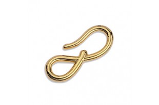 Gold Clasps Loop 26x10mm - 2pcs