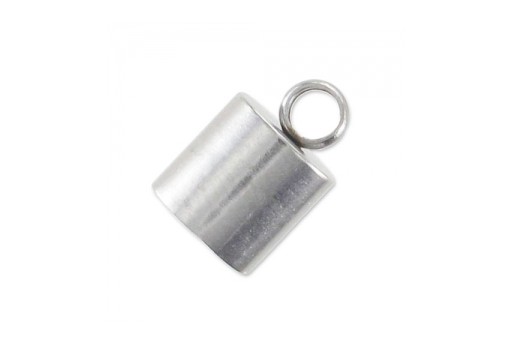 Steel Cord End Caps 10x6mm - Hole 5mm - 2pcs