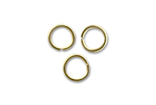 Brass Jump Ring Gold 7x1,2mm - 30pcs