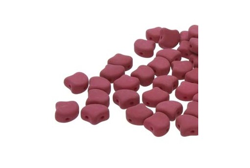 Czech Glass Ginko Beads - Matte Velvet Purple Wine 7,5mm - Pack 100gr