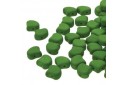 Czech Glass Ginko Beads - Matte Velvet Lizard Green 7,5mm - 10gr