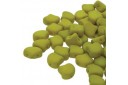 Czech Glass Ginko Beads - Matte Velvet Lemongrass 7,5mm - 10gr