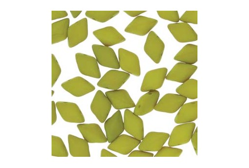 GemDuo Beads - Matte Velvet Lemongrass 8x5mm - Pack 100gr