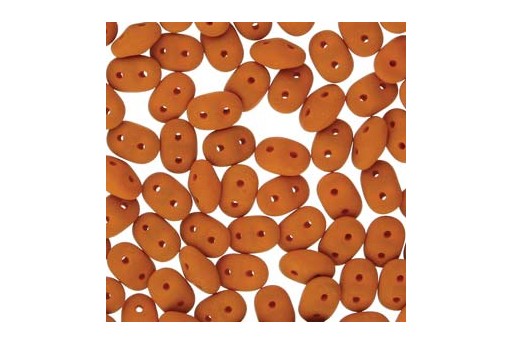 Superduo Beads - Matte Velvet Carrot 5x2,5mm - 10gr