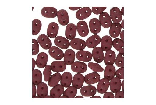 Perline Superduo - Matte Velvet Maroon 5x2,5mm - 10gr