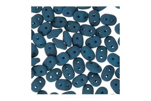 Superduo Beads - Matte Velvet Dark Teal 5x2,5mm - Pack 100gr
