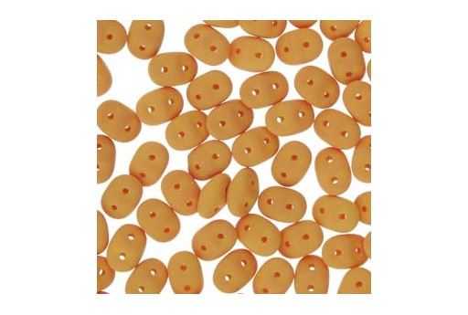 Superduo Beads - Matte Velvet Mustard 5x2,5mm - Pack 100gr