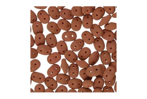 Superduo Beads - Matte Velvet Brick 5x2,5mm - 10gr