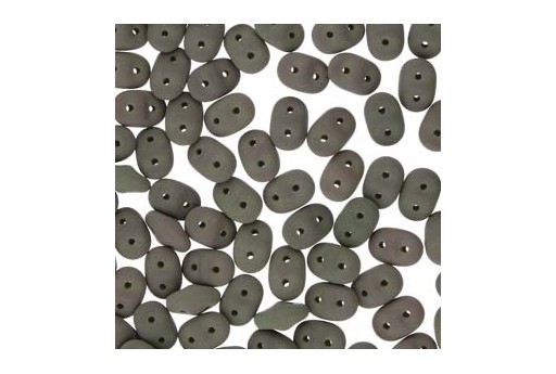 Superduo Beads - Matte Velvet Mushroom 5x2,5mm - Pack 100gr