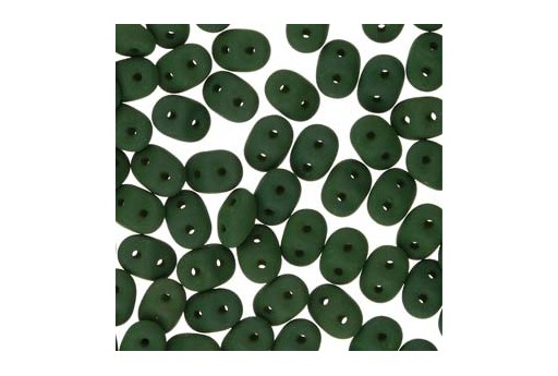 Superduo Beads - Matte Velvet Forest Green 5x2,5mm - 10gr