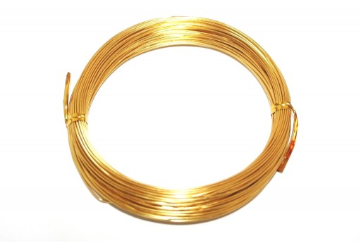 Golden Aluminum Wire - Diameter 3,0mm - 5mt