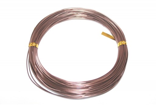 Brown Aluminum Wire - Diameter 3,0mm - 5mt