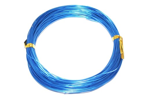 Blue Aluminum Wire - Diameter 3,0mm - 5mt