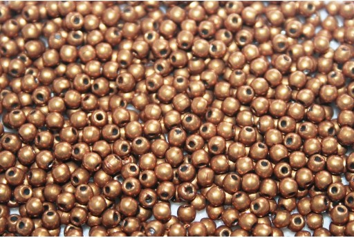 Czech Round Beads - Saturated Metallic Flame 2mm - 150pcs