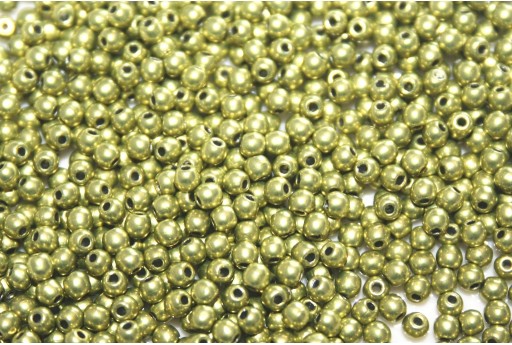 Tondi Vetro di Boemia - Saturated Metallic Primrose Yellow 2mm - 150pz