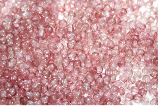 Tondi Vetro di Boemia - Luster Transparent Topaz Pink 2mm - 150pz